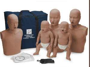 PRESTAN Manikin Professional Dark Skin Family Pack with CPR Monitor